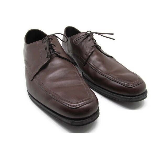 Allen Edmonds Tribecca Mens Brown Leather Apron Toe Lace Up Derbys Size US 9 D - Picture 1 of 9
